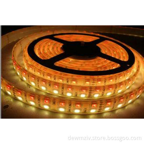 Orange IP65 IP67 IP68 Waterproof SMD 3528 LED Strip 19.2W/M